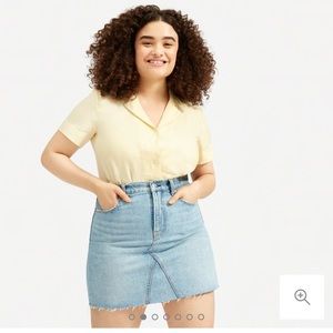 Everlane Reconstructed Denim Skirt
